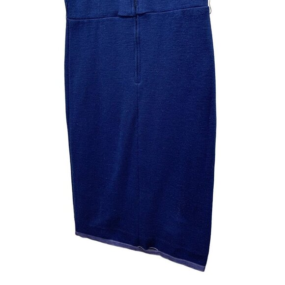 Harry S. Epstein Navy Blue Short Sleeve Sheath Dress 1960s Vintage - Picture 7 of 9